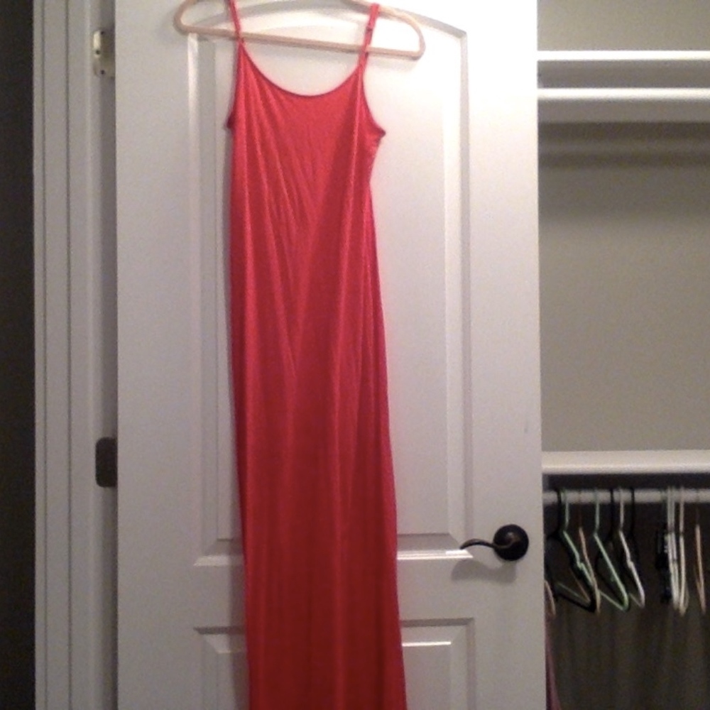 Pink/Coral maxi dress
